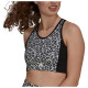 Adidas Γυναικείο μπουστάκι x FARM Rio Aeroready 3-Stripes Print Sports Bra